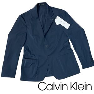 OkCalvin Klein Suit jacket, navy blue, 100% polyester, size 38 S
